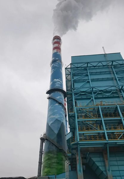 煙囪刷航標(biāo)、煙囪刷涂料