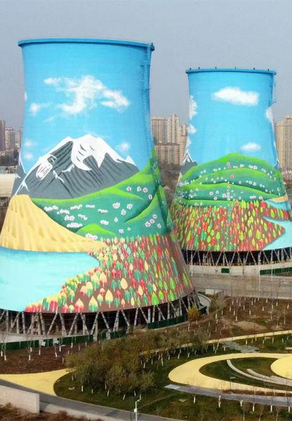 煙囪刷航標、煙囪刷涂料