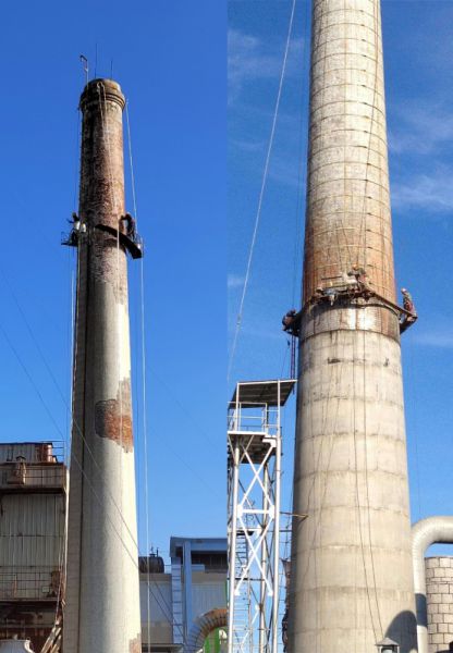 煙囪維修、煙囪加固